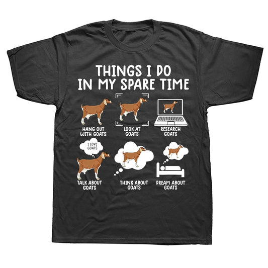 Things I Do In My Spare Time - Gifts T-shirt for Goat Lovers