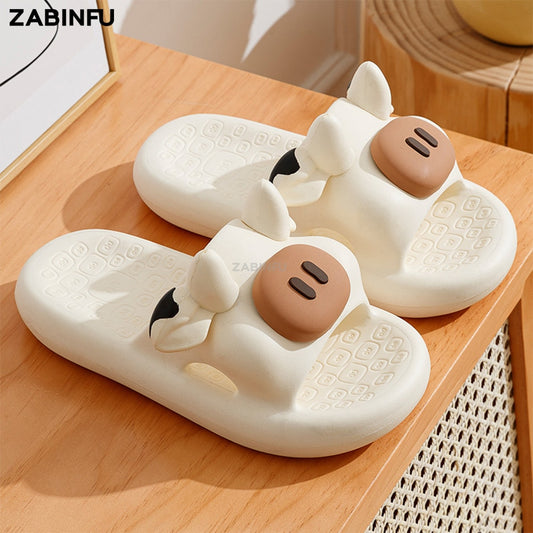 Cute Cow-Pig design Soft Slippers - myfunfarm