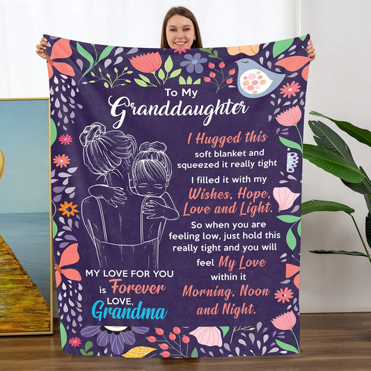 I Love You Mom Throw Blanket Gifts for Mom Birthday Gifts for Women -Mom Gifts From Daughter or Son for Birthday Mothers Day - myfunfarm