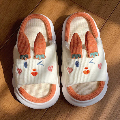 Slippers Four Seasons Indoor Home  Cute Cartoon Cow design - myfunfarm