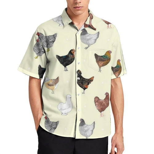 Chicken pattern Hawaiian Shirt