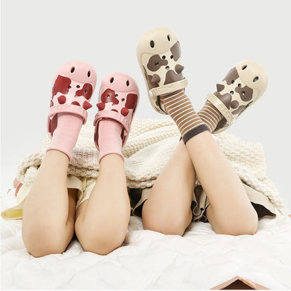 Cow pattern Slippers Soft for Kid - myfunfarm