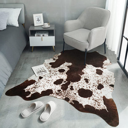 Luxury Cowhide Carpet Cow pattern Rug  for Bedroom Living Home Decor - myfunfarm