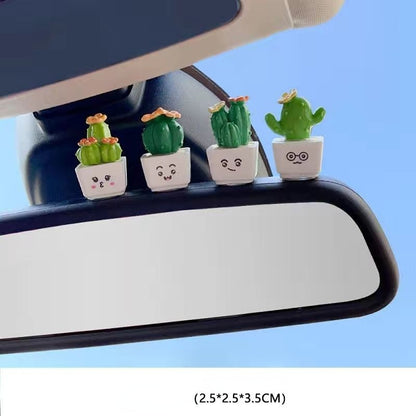 Resin Cartoon Little Cow Car Accessories Interior  Hanging Ornament Rear View Mirror - myfunfarm