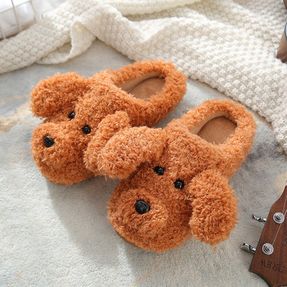 Cute Cow House Slippers Warm Fluffy for Winter - myfunfarm
