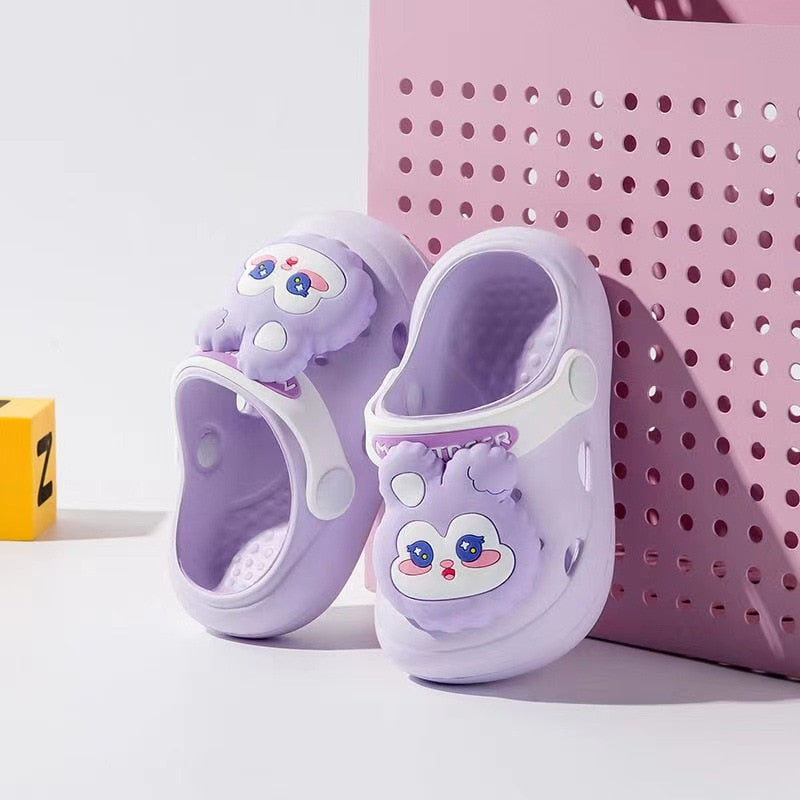 Summer Cold Slippers Non -slip and Soft Bottom Comfort Cute Baby Hole Shoes - myfunfarm