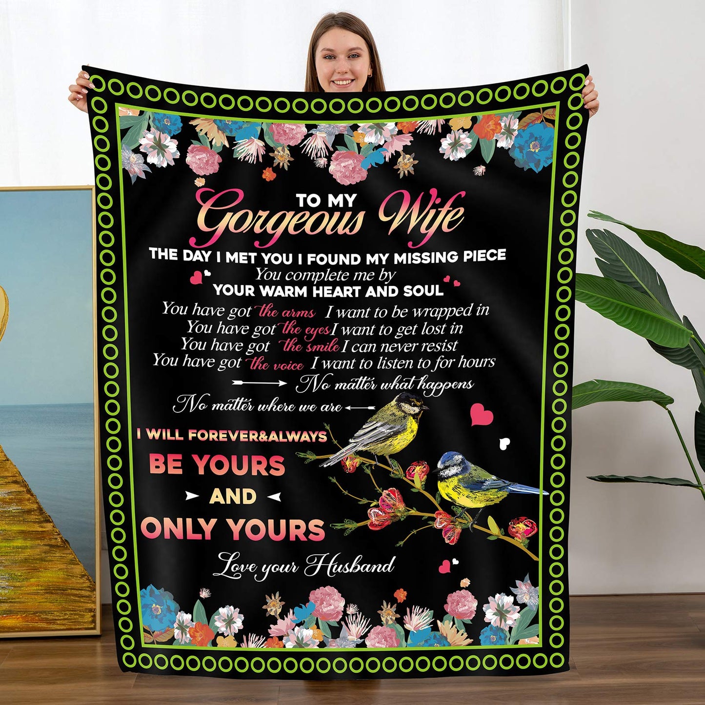 I Love You Mom Throw Blanket Gifts for Mom Birthday Gifts for Women -Mom Gifts From Daughter or Son for Birthday Mothers Day - myfunfarm