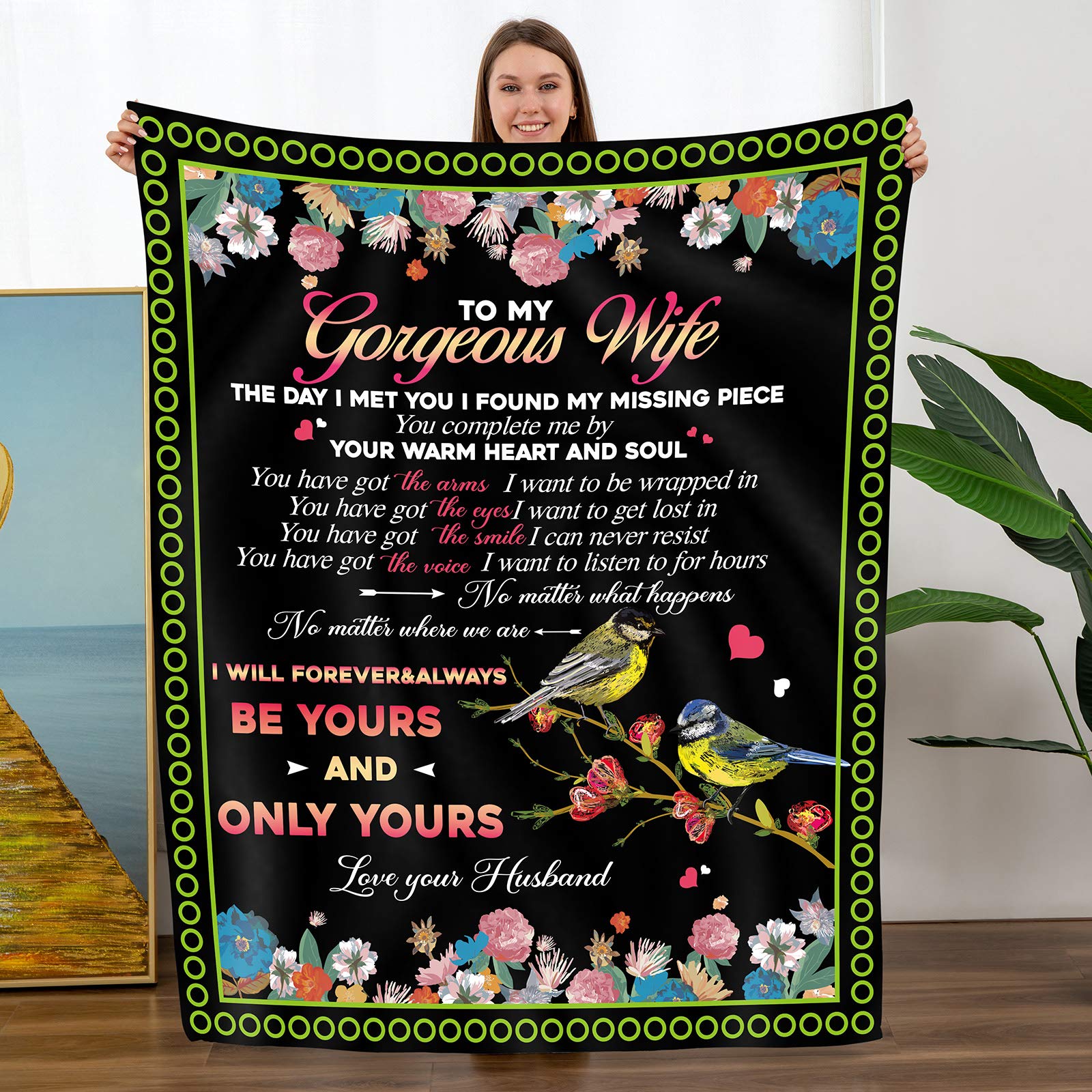 I Love You Mom Throw Blanket Gifts for Mom Birthday Gifts for Women -Mom Gifts From Daughter or Son for Birthday Mothers Day - myfunfarm