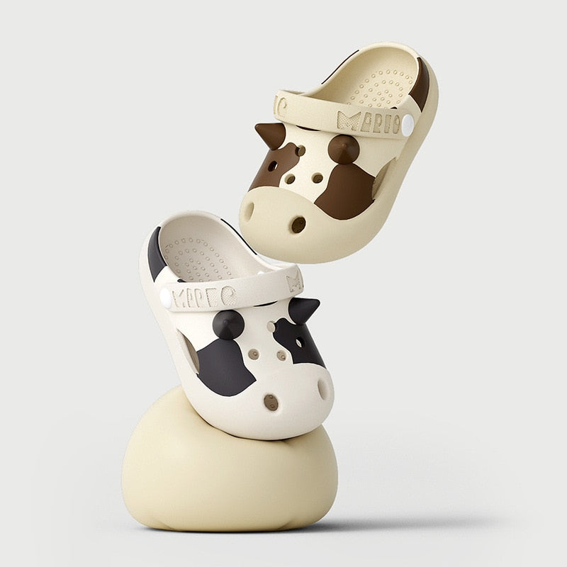 Cow pattern Slippers Soft for Kid - myfunfarm
