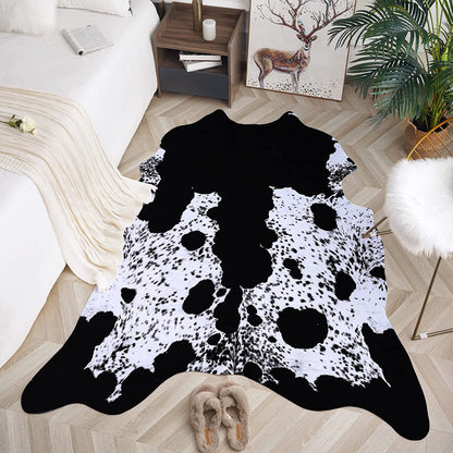 Luxury Cowhide Carpet Cow pattern Rug  for Bedroom Living Home Decor - myfunfarm