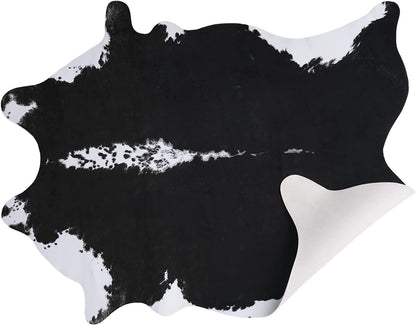 Luxury Cowhide Carpet Cow pattern Rug  for Bedroom Living Home Decor - myfunfarm