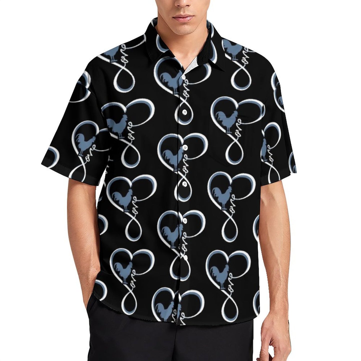 Chicken pattern Hawaiian Shirt - myfunfarm