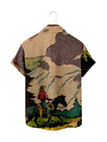 Hawaiian Shirt Cowboy Western America