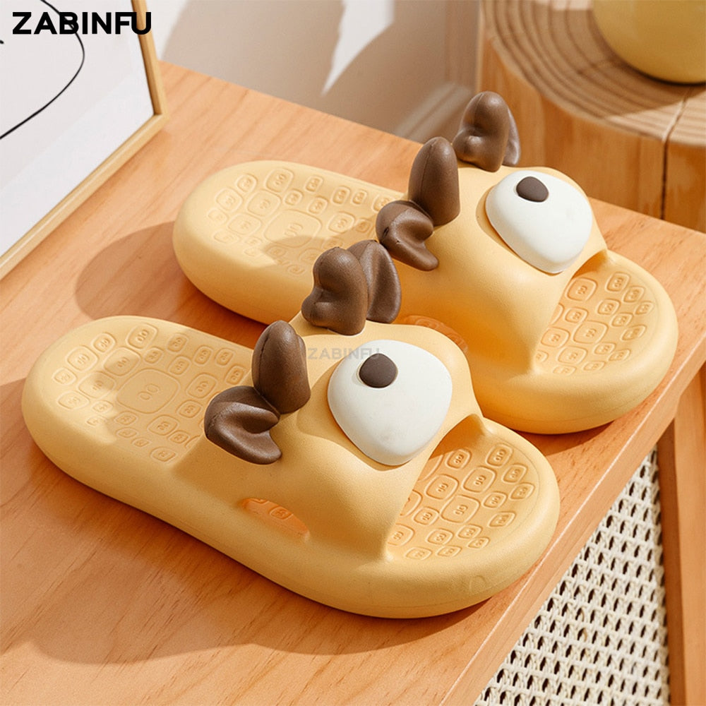 Cute Cow-Pig design Soft Slippers - myfunfarm