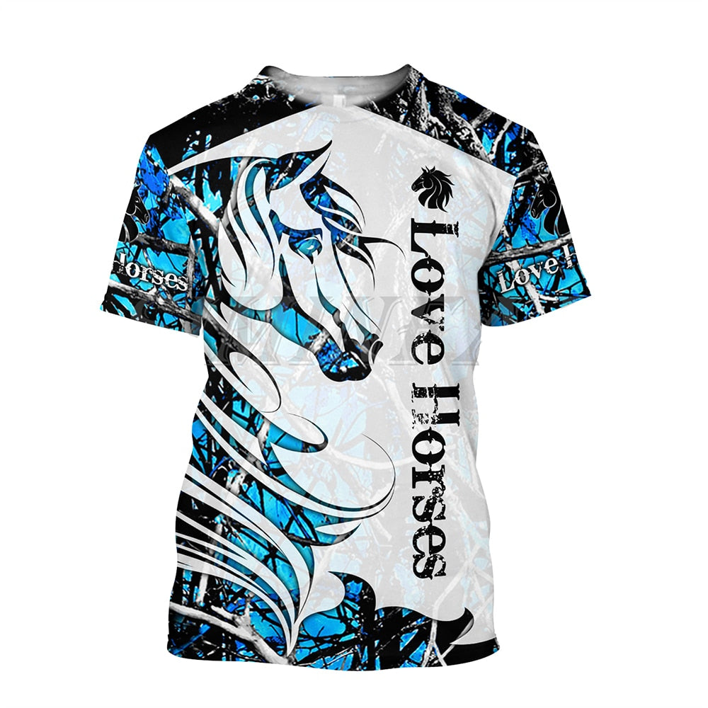 3D Printing Horse Unisex T-Shirt for Horse Lovers - myfunfarm