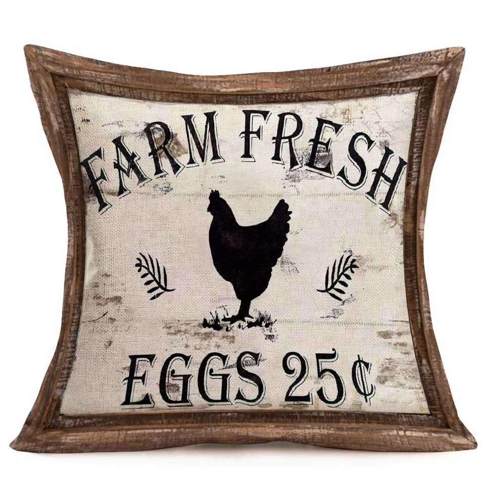 Farm animals series print pillowcase