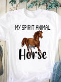 Just a girl who loves horses -Women T Shirt