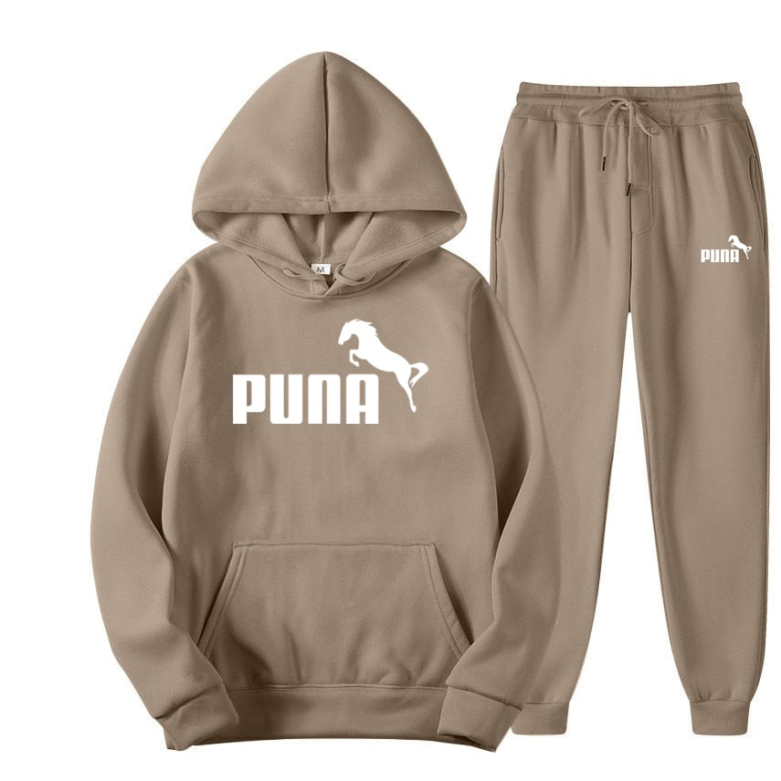 Fleece Hoodies and Pants Two Piece Sets Puna Horse - myfunfarm