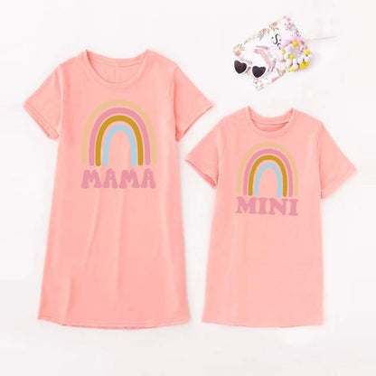 Mother And Daughter Autumn Summer Long Dress - myfunfarm