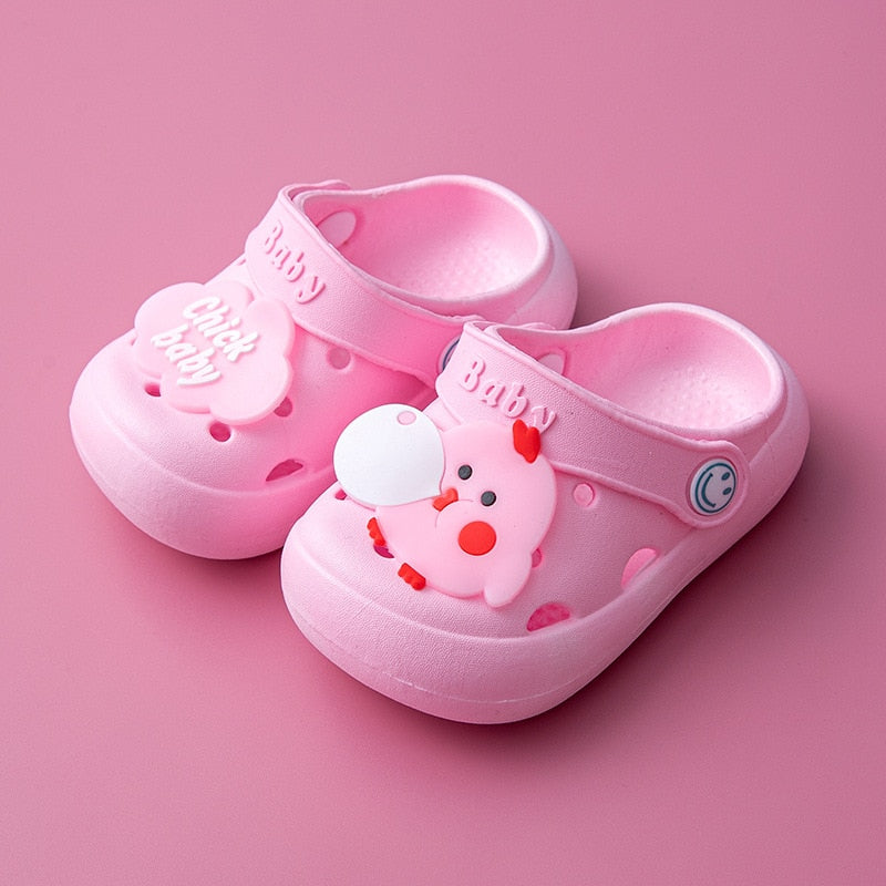 Summer Cold Slippers Non -slip and Soft Bottom Comfort Cute Baby Hole Shoes - myfunfarm