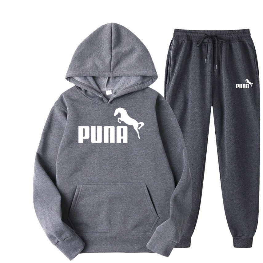 Fleece Hoodies and Pants Two Piece Sets Puna Horse - myfunfarm