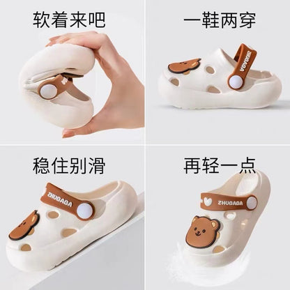 Summer Cold Slippers Non -slip and Soft Bottom Comfort Cute Baby Hole Shoes - myfunfarm