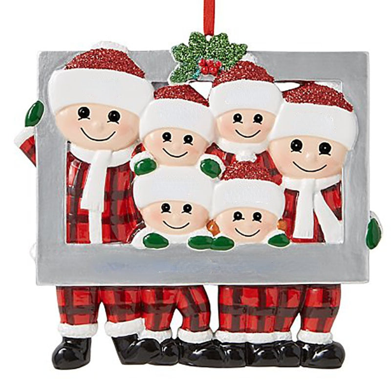 Christmas Tree Snowman Ornament Lovely Family - myfunfarm