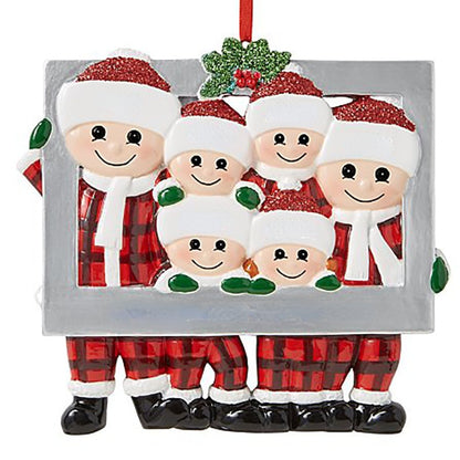 Christmas Tree Snowman Ornament Lovely Family - myfunfarm