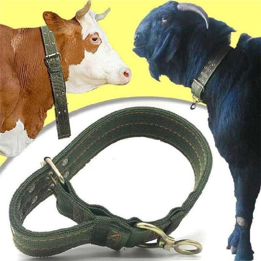 Strong Durable Belay Tie Adjustable Cattle Collar Cow Hauling Collar Livestock Feeding Supply Canvas Belt  Veterinary Equipment - myfunfarm