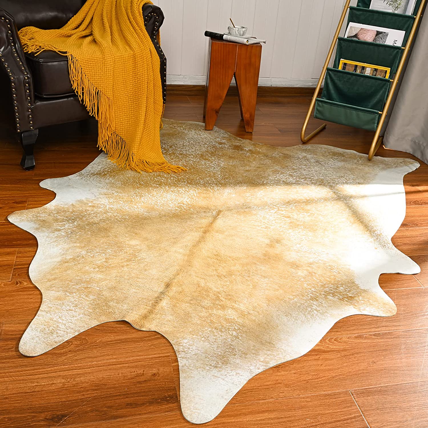 Luxury Cowhide Carpet Cow pattern Rug  for Bedroom Living Home Decor - myfunfarm