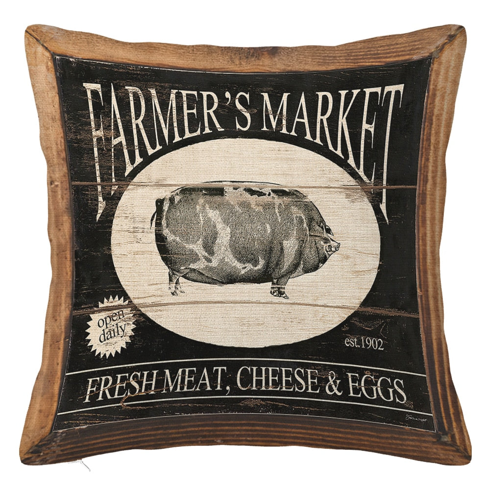 Farm animals series print pillowcase - myfunfarm