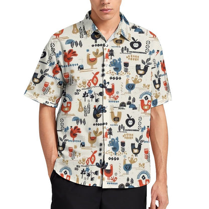 Chicken pattern Hawaiian Shirt