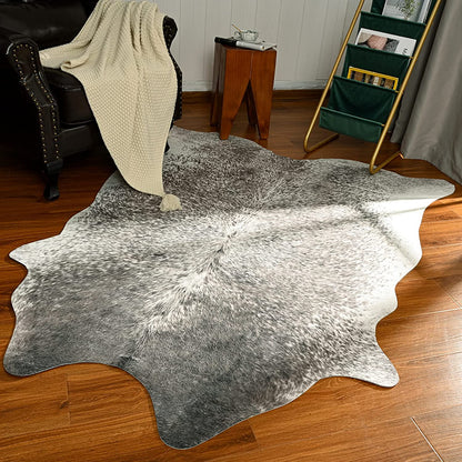 Luxury Cowhide Carpet Cow pattern Rug  for Bedroom Living Home Decor - myfunfarm