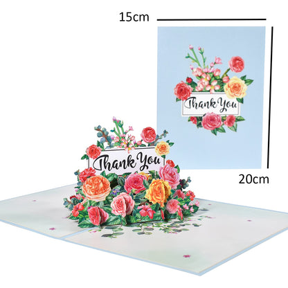 3D Pop Up Mothers Day Cards Gifts Floral Bouquet - myfunfarm