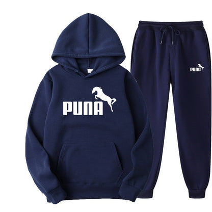 Fleece Hoodies and Pants Two Piece Sets Puna Horse - myfunfarm
