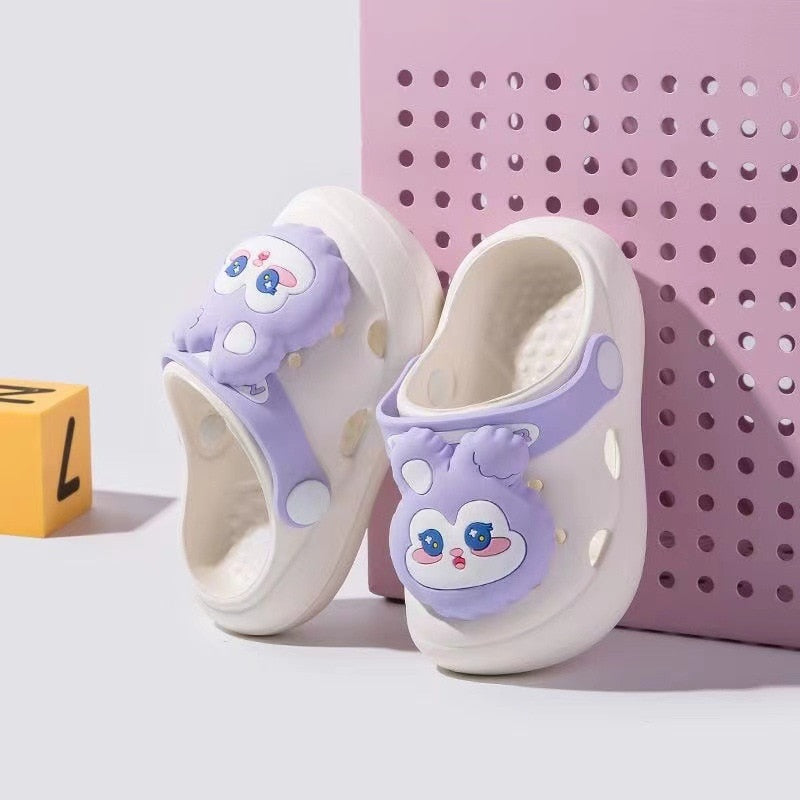 Summer Cold Slippers Non -slip and Soft Bottom Comfort Cute Baby Hole Shoes - myfunfarm
