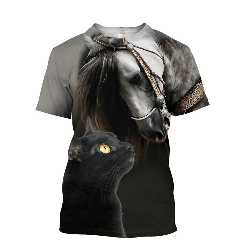 3D Printing Horse Unisex T-Shirt for Horse Lovers - myfunfarm