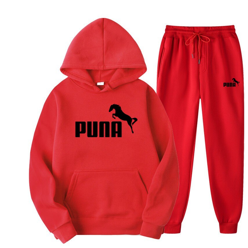 Fleece Hoodies and Pants Two Piece Sets Puna Horse - myfunfarm