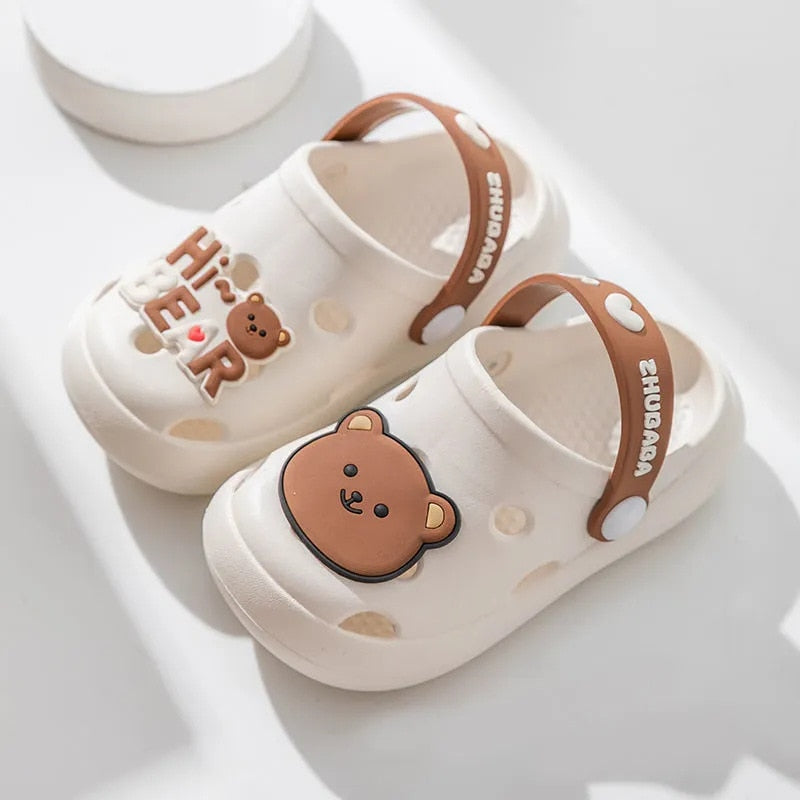 Summer Cold Slippers Non -slip and Soft Bottom Comfort Cute Baby Hole Shoes - myfunfarm