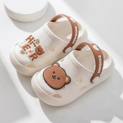 Summer Cold Slippers Non -slip and Soft Bottom Comfort Cute Baby Hole Shoes - myfunfarm