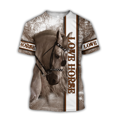 3D Printing Horse Unisex T-Shirt for Horse Lovers - myfunfarm