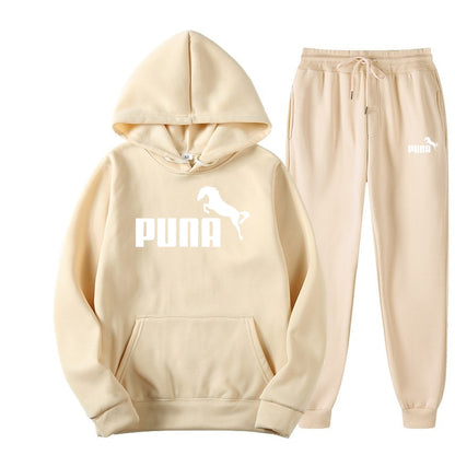 Fleece Hoodies and Pants Two Piece Sets Puna Horse - myfunfarm