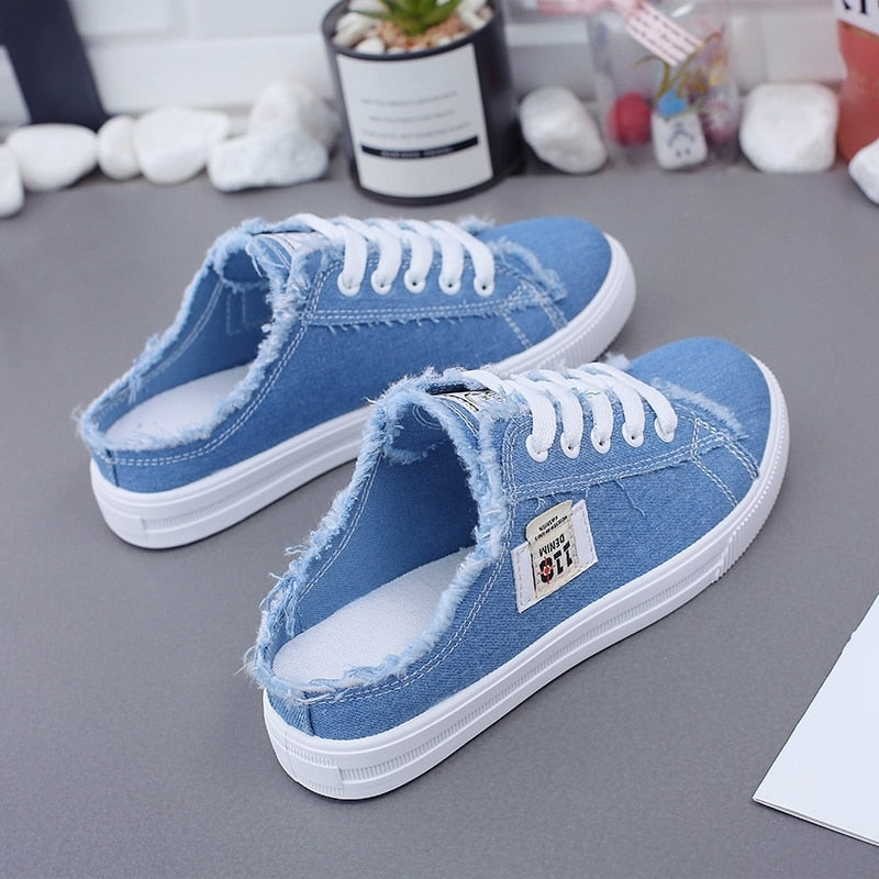 Canvas Shoes low upper flat sneakers women