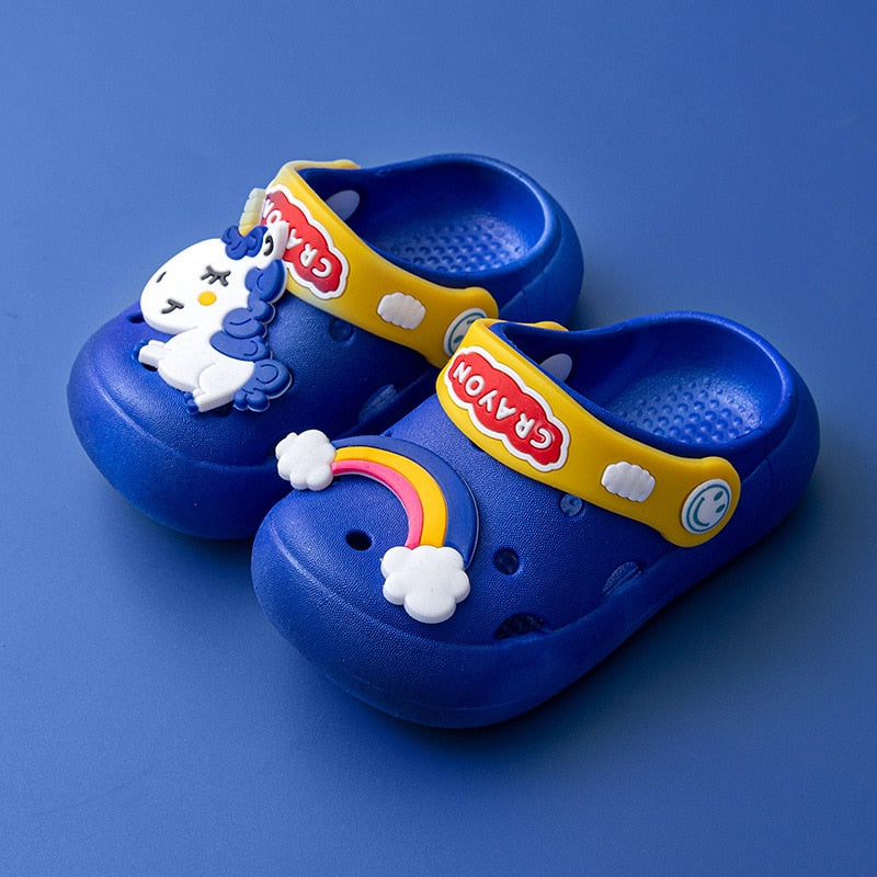 Summer Cold Slippers Non -slip and Soft Bottom Comfort Cute Baby Hole Shoes - myfunfarm