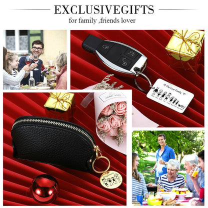 Personalized Keychain Custom Name Engraved Family Love Cute - myfunfarm