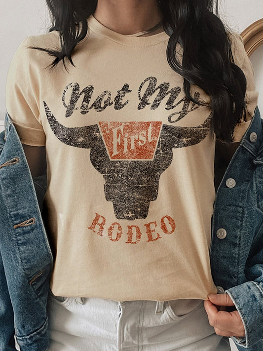Not My First Rodeo -Western T-Shirts Vintage - myfunfarm