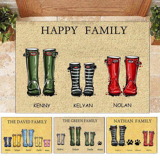 Custom Family Names- Personalized Doormat Home Decor - myfunfarm