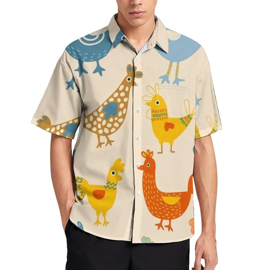 Chicken pattern Hawaiian Shirt