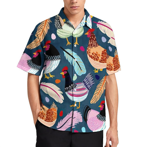 Chicken pattern Hawaiian Shirt