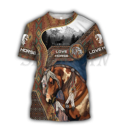 3D Printing Horse Unisex T-Shirt for Horse Lovers - myfunfarm